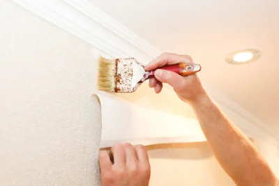 Pose de papier peint à Bourdonnay — revêtements muraux et toiles de verre
